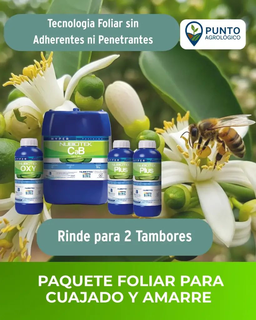 Paquete Foliar para Amarre y Cuajado de Flor